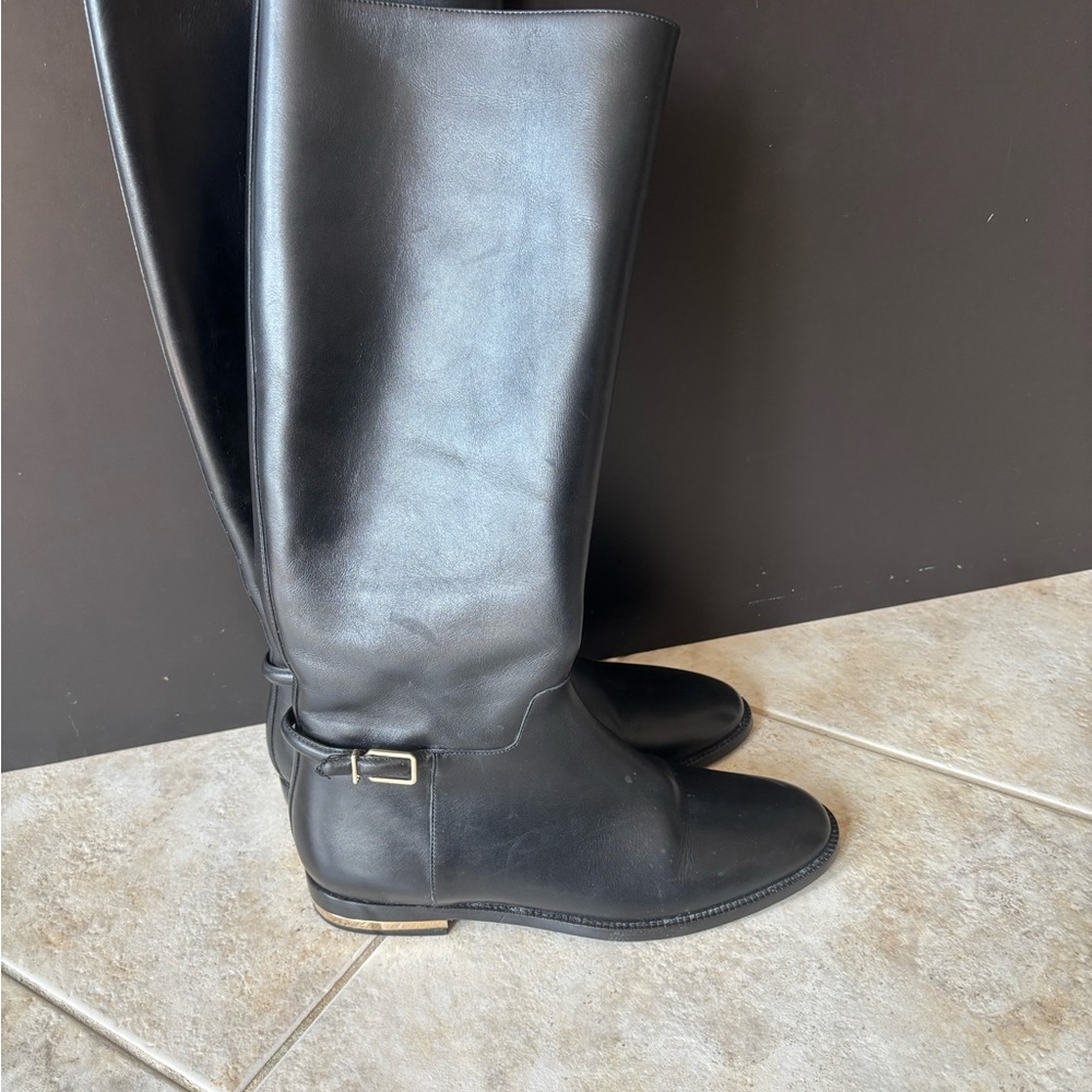 Burberry Black Over the Knee Boots